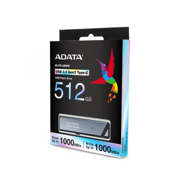 ADATA Pendrive 512GB, UE800, USB 3.2, Type-C